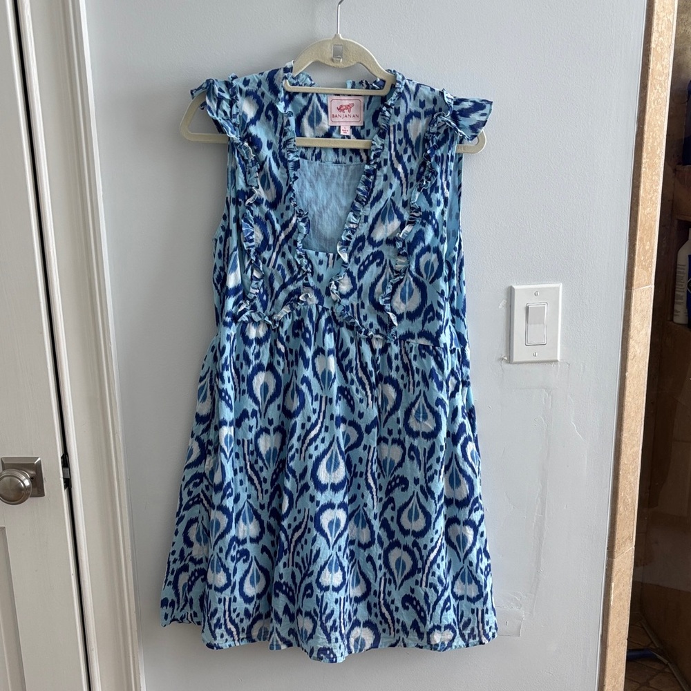 Blue Patterned Women’s Dress